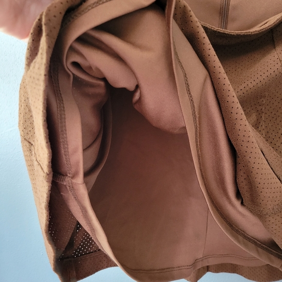 Jolt Brown Suede Button-down Skirt - Picture 4 of 4